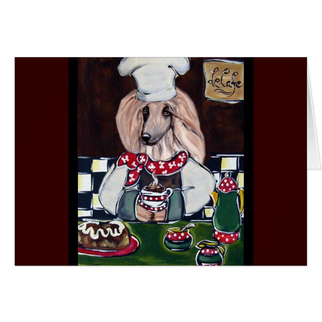 Afghan Hound Chef (Devant horizontal)