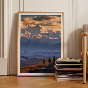 Afghanistan Impression Montagnes Affiche Hindukush
