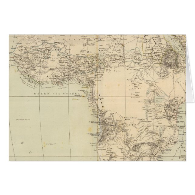 Africa Atlas Map showing colonies (Devant horizontal)