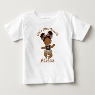 Africain-Américain Baby Girl Melanin T-Shirt