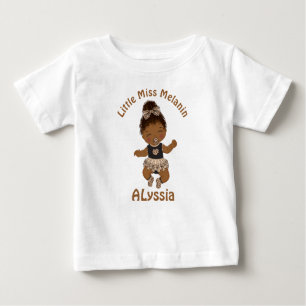 Africain-Américain Baby Girl Melanin T-Shirt