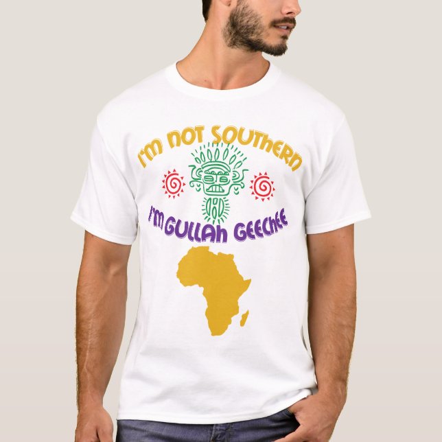 Africain du sud de T-shirt de Geechee de Gullah (Devant)