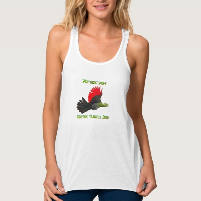 Africain Knysna Turaco Débardeur d'oiseaux (Devant)