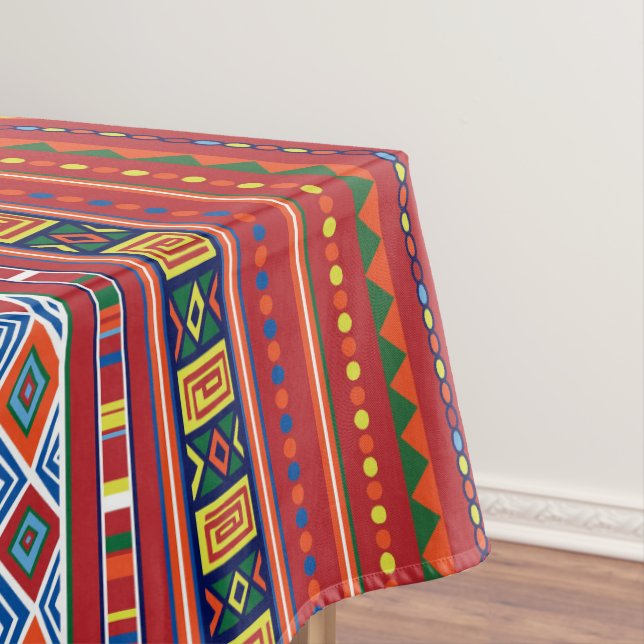 Africain Tribal motif décor nappe (In Situ)