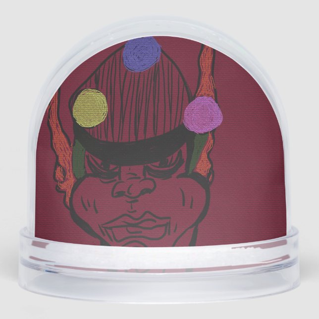 African-American Futuristic Traveler Snow Globe (Avant)
