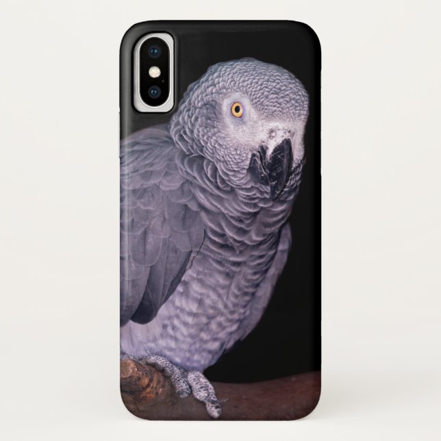 African Grey Parrot iPhone X Coque (Dos)