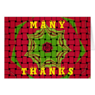 African Lovely Woven Red et Lemon Green Design
