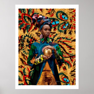 African Mojo Princess : Poster Afrocentrique moder