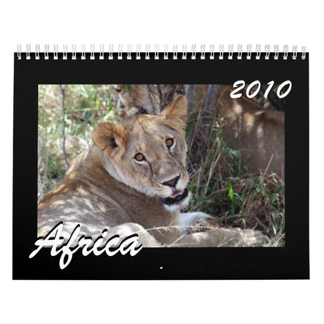 Afrique 2010 Calendrier de 15 mois (Protection)