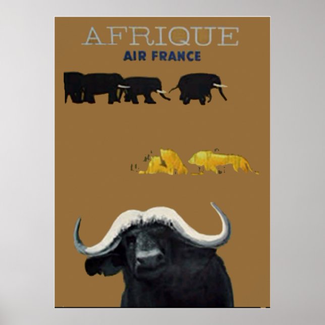 Afrique Art déco poster vintage 3 (Devant)