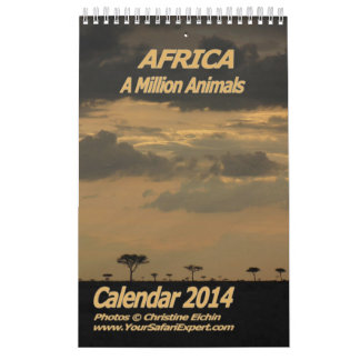 AFRIQUE - Calendrier 2014 d'un million d'animaux