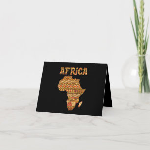 Afrique Carte Afrique Giftvintage Noir-Amérique Af