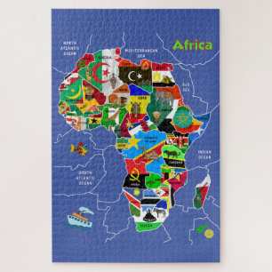 Afrique Carte Artwork puzzle