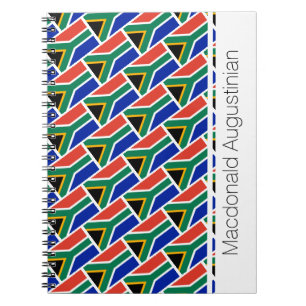 AFRIQUE DU SUD Drapeau Customisé Carnet Journal