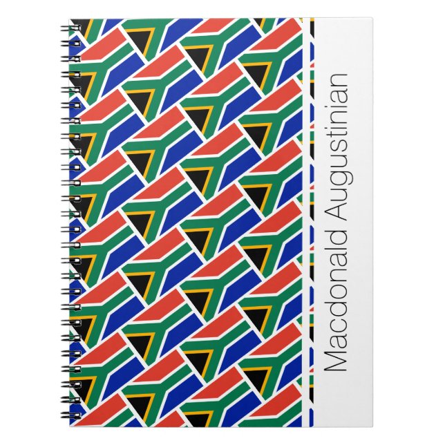 AFRIQUE DU SUD Drapeau Customisé Carnet Journal (Devant)