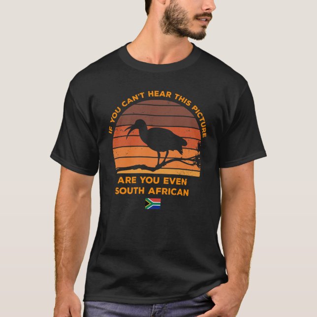 Afrique du Sud Hadeda Sunrise Funny Alarm T-shirt (Devant)