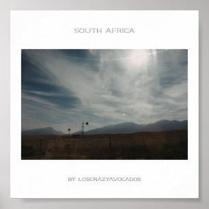 Afrique du Sud Monts Paysage Poster