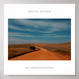 Afrique du Sud Nature Road Landcape Travel Poster