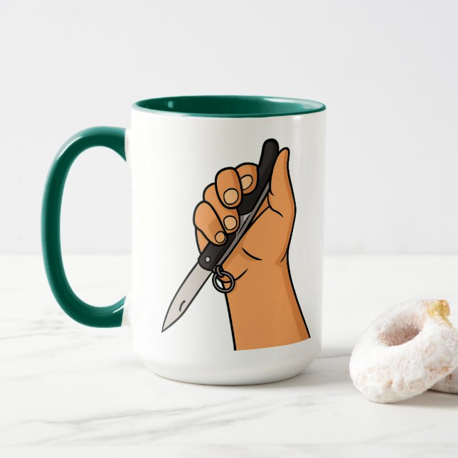 Afrique du Sud Okapi Kudu Piper-ing Hot Mug (Avec donut)