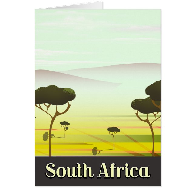 Afrique du Sud paysage soirée poster (Devant)