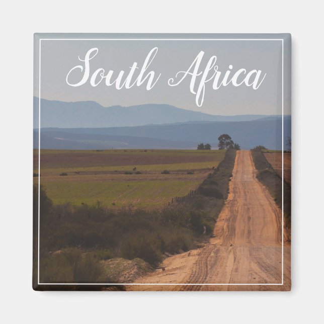 Afrique du Sud Rural Landcape Road SA Magnet (Devant)