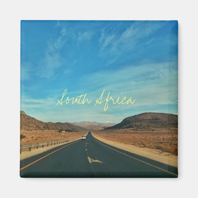 Afrique du Sud ZA Road Landcape View Magnet (Devant)