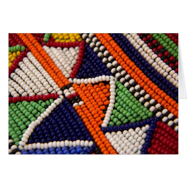Afrique, Kenya. Perles Tribales Maasai (Devant horizontal)
