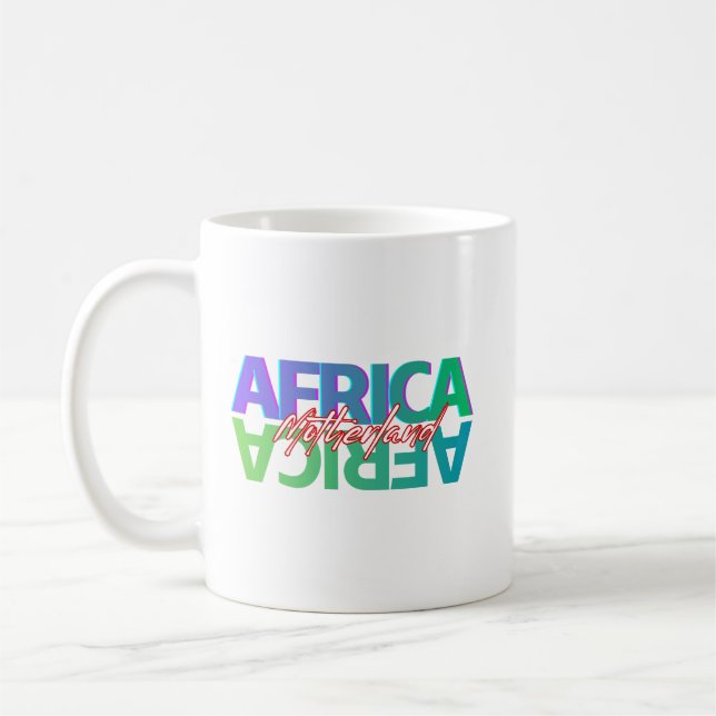 AFRIQUE : Patrie - Mug Blanc Brillant (Gauche)