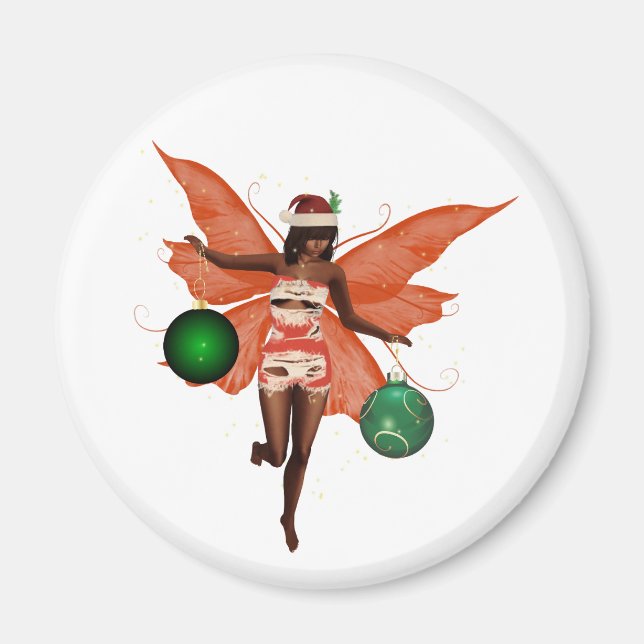 Afro-Américain de Noël Magnet (Devant)