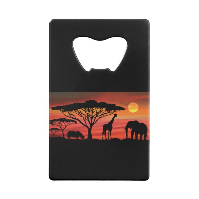 Afro-Animaux-et-Coucher de soleil (Dos)