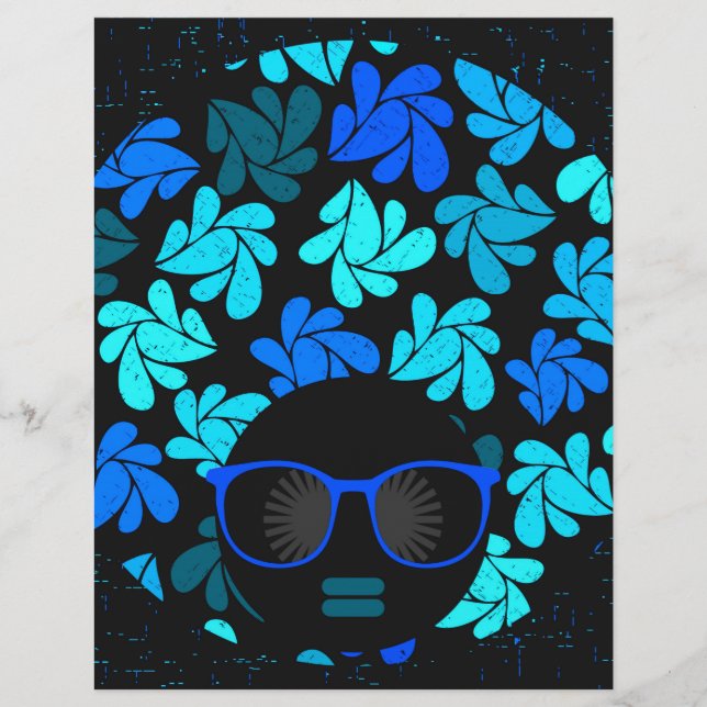 Afro Diva Bleu  (Devant)