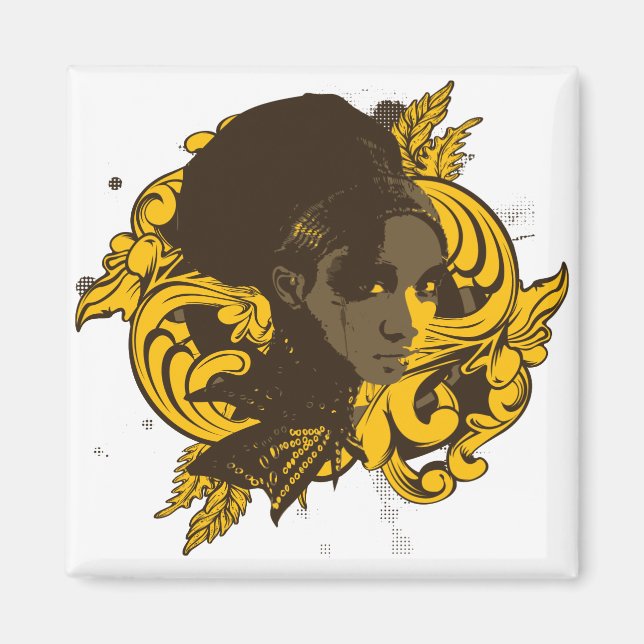 Afro Diva Magnet (Devant)