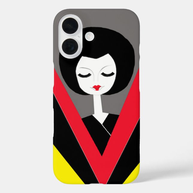 Afro Geisha Coque iphone (Verso)