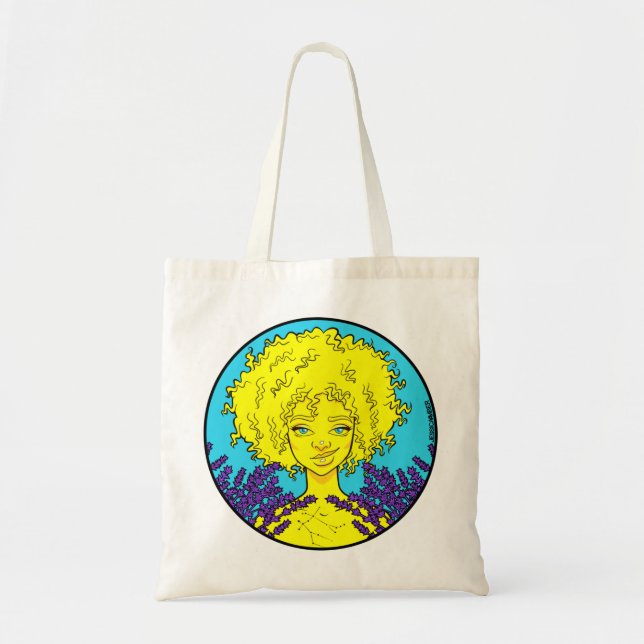 Afro Gemini Girl Tote Bag (Devant)
