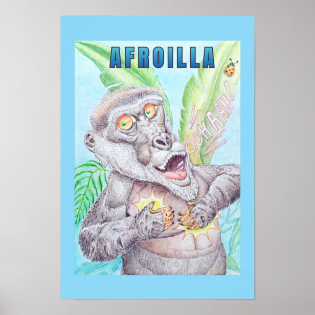 AFRO GORILLA POSTER  (Devant)