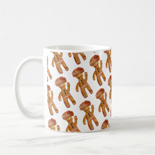 Afro Hair Gingerbread Homme Mug
