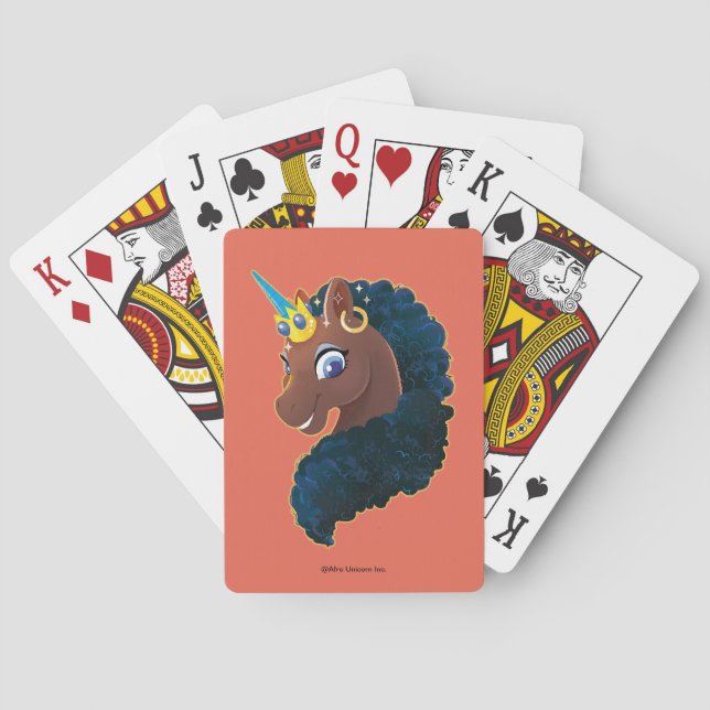 Afro Unicorn | Cartes de Jeu Magique (dos)