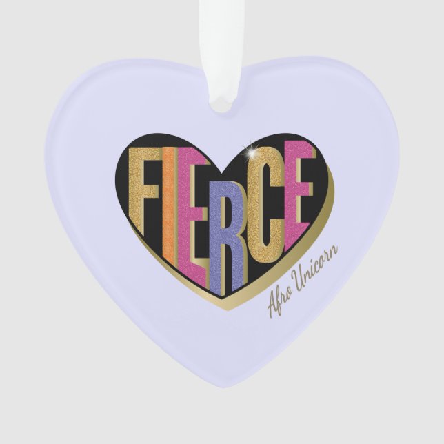 Afro Unicorn Fierce Heart Design (devant)
