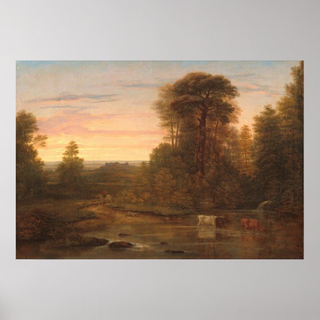 After Sunset - Washington Allston Fine Art Poster (Devant)