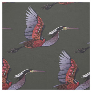Agami héron tissu foncé