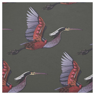 Agami héron tissu foncé