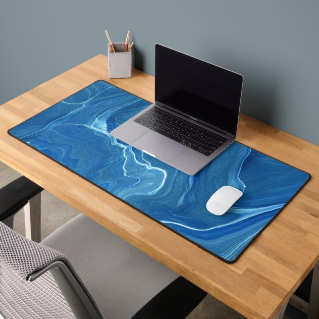 Agate de marbre bleu Résumé (Bureau 2)