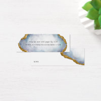 Agate Geode Pearl Mariage d'or Insérer carte