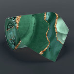 Agate Green Parties scintillant  marbre Cravate<br><div class="desc">Agate Green Gold Parties scintillant Geode Marbre Emerald Sparkle Personnalisé Anniversaire - Anniversaire ou Mariage Cadeau / Fournisseur - Ou Ajouter Votre Nom - Texte - Faire Votre Cadeau Spécial - Redimensionner et déplacer ou supprimer et ajouter du texte / des éléments avec outil de personnalisation. Conception par MIGNED. S'il...</div>