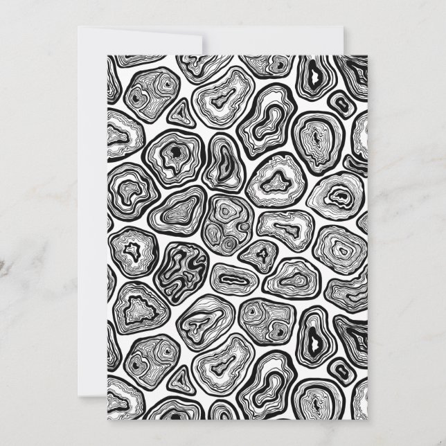 Agate les tranches en noir et blanc (Devant)