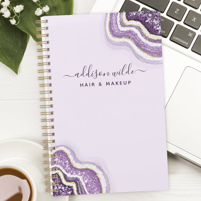 Agate Pailletée Violette Entreprise Personnalisée (Créateur téléchargé)