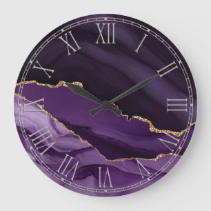 Agate violet Décor Maison Grande horloge