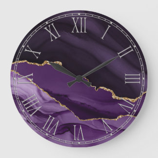 Agate violet Décor Maison Grande horloge