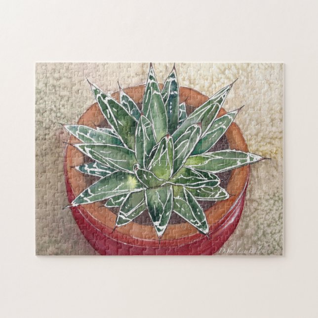 Agave en pot puzzle puzzle (Horizontal)