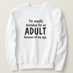 Âge Adulte Humour Sweatshirt Sweat - shirt à capuc